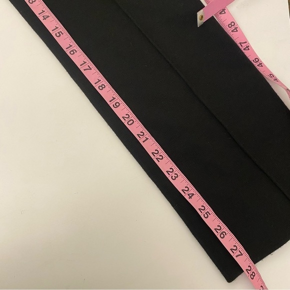 Diane Von Furstenberg || Pintucked Straight Leg Pants Wool Blend Black 8 - Picture 8 of 8